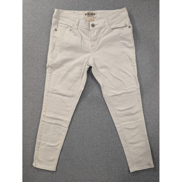 Hydraulic Denim - Hydraulic Jeans Womens 14 White Nolita Skinny Stretch Five Pocket HJ041038216